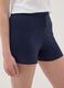 Girls&rsquo; regular-fit blue pure cotton shorts_1