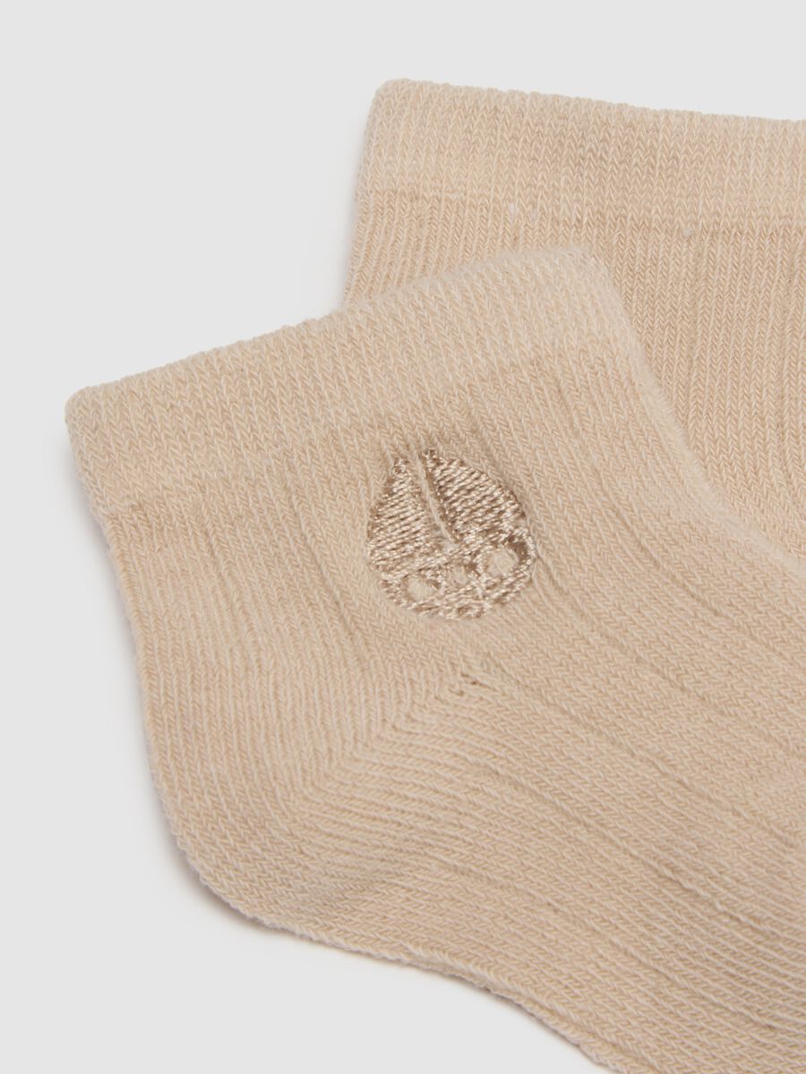Twin Pack of Newborn Multicolour Cotton Blend Socks - Regular Fit_1