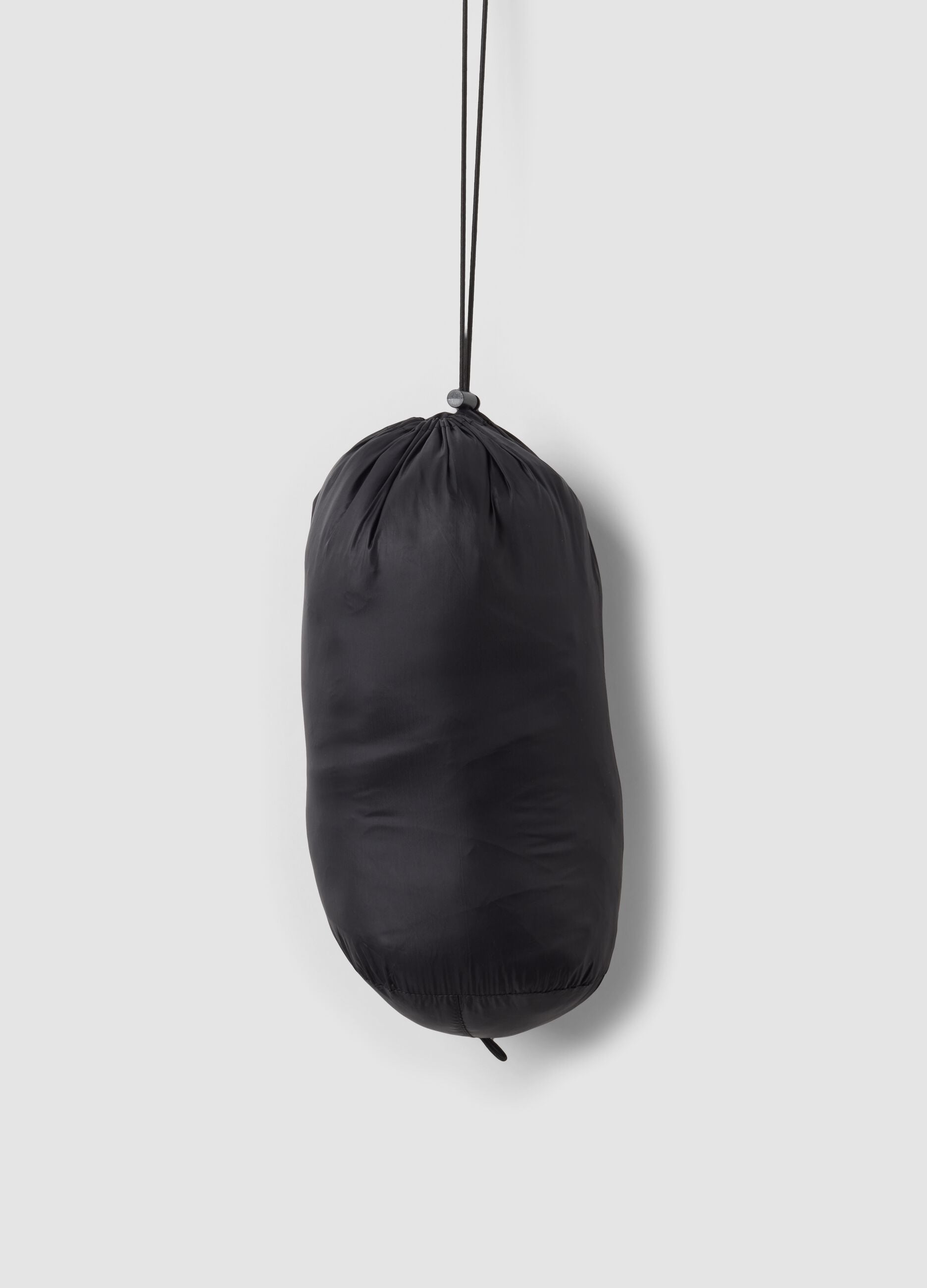 Black Ultralight Quilted Jacket with Hood and Zip