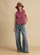 Pink cotton-blend tank top_0