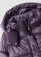 Purple hooded padded jacket with zip fastening_1