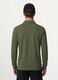 Green long-sleeve organic cotton piqu&eacute; polo, regular fit_3