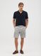 Men's grey pure cotton regular fit shorts_0