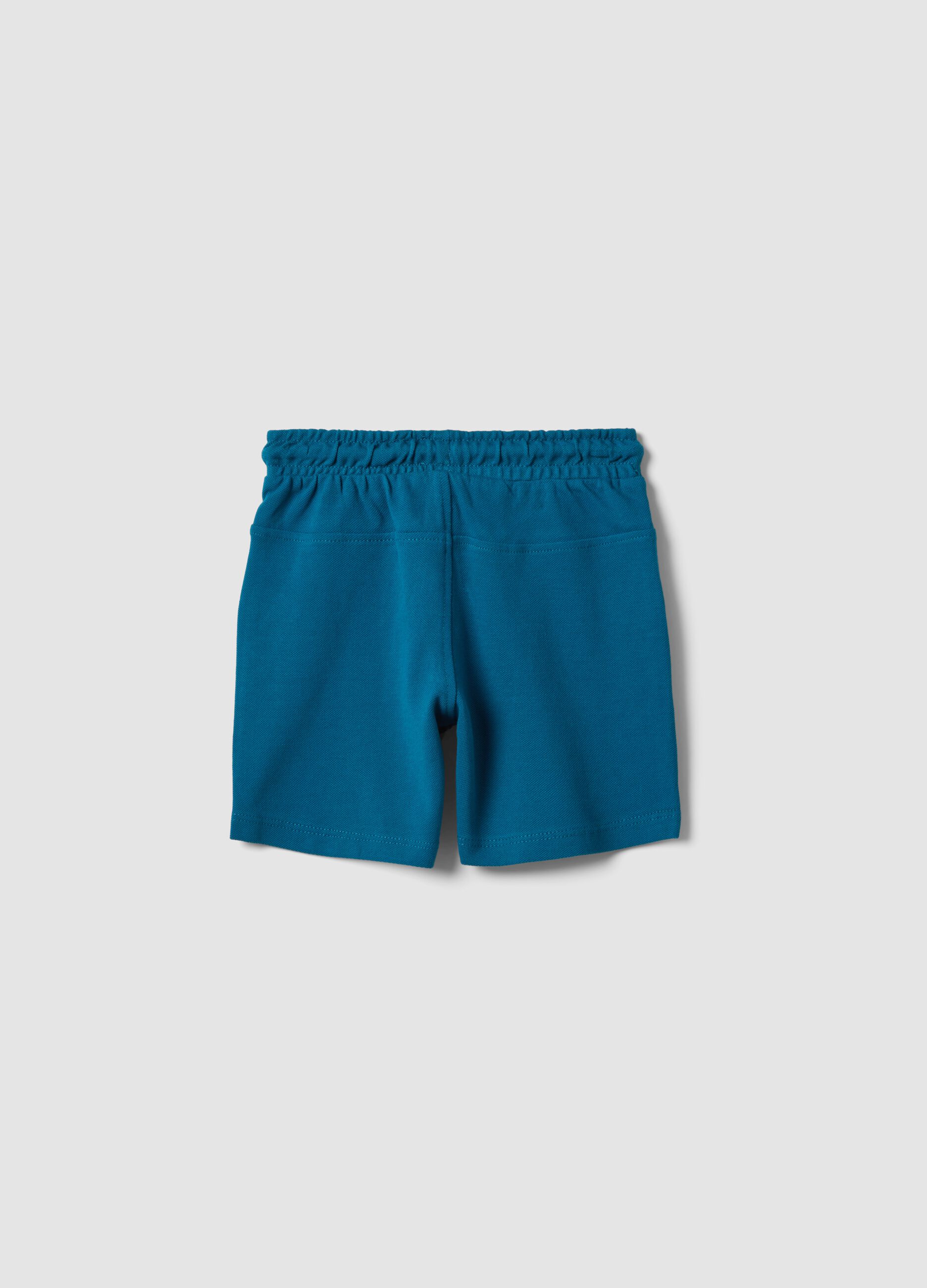 Blue Organic Cotton Shorts