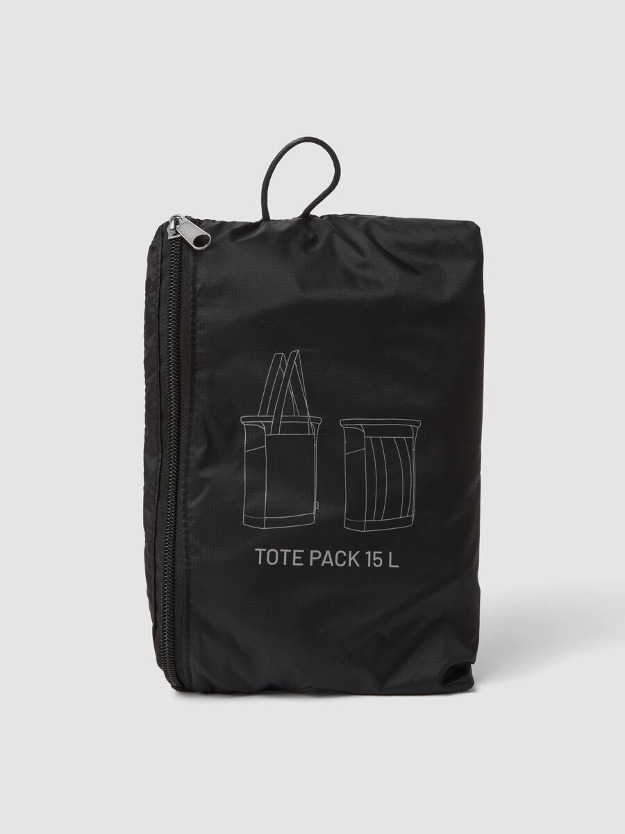 Black foldable sports bag with double handles_1