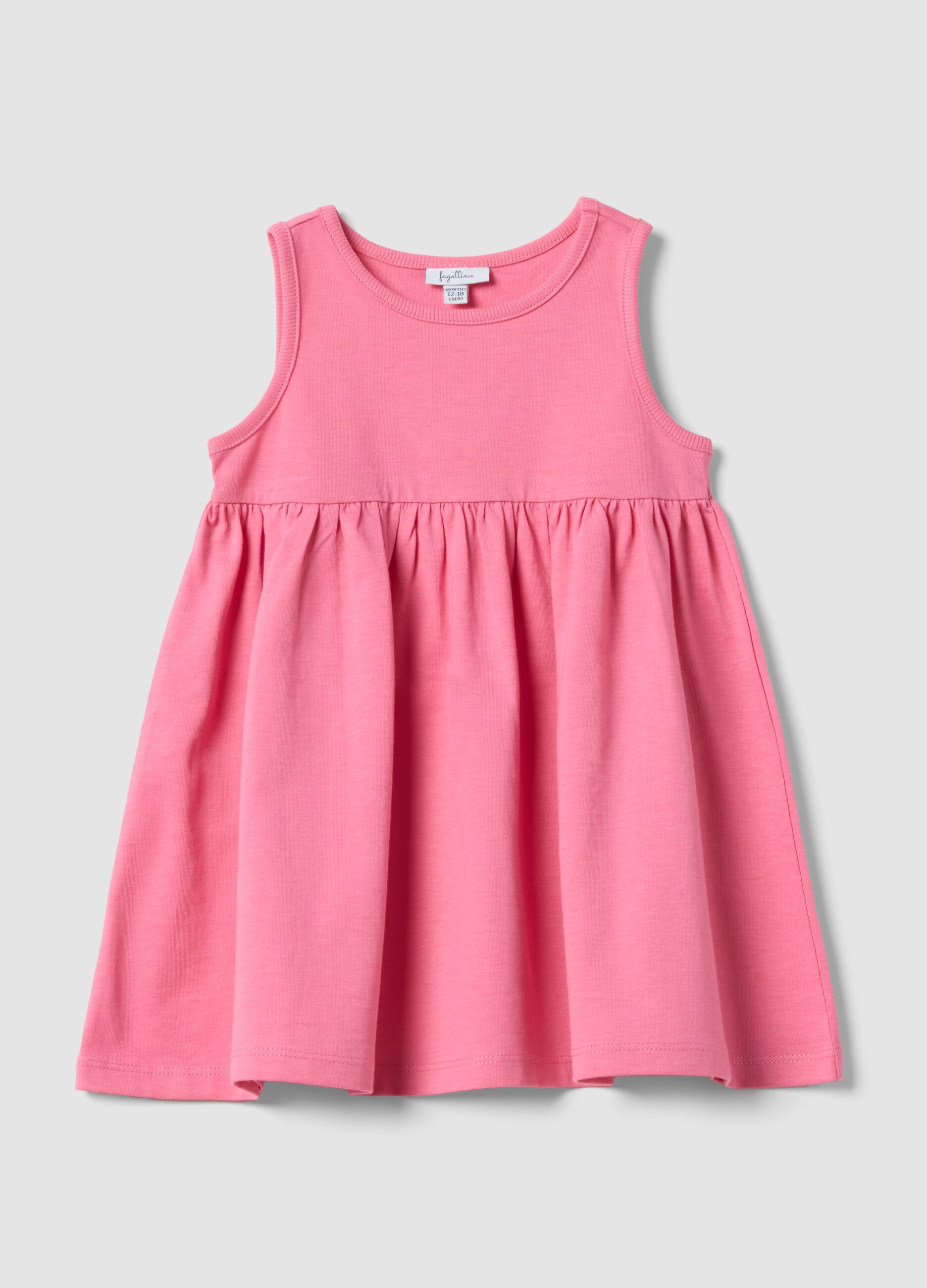 Pink Organic Cotton Mini Dress