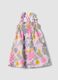 Pink pure cotton floral dress for baby girl_0