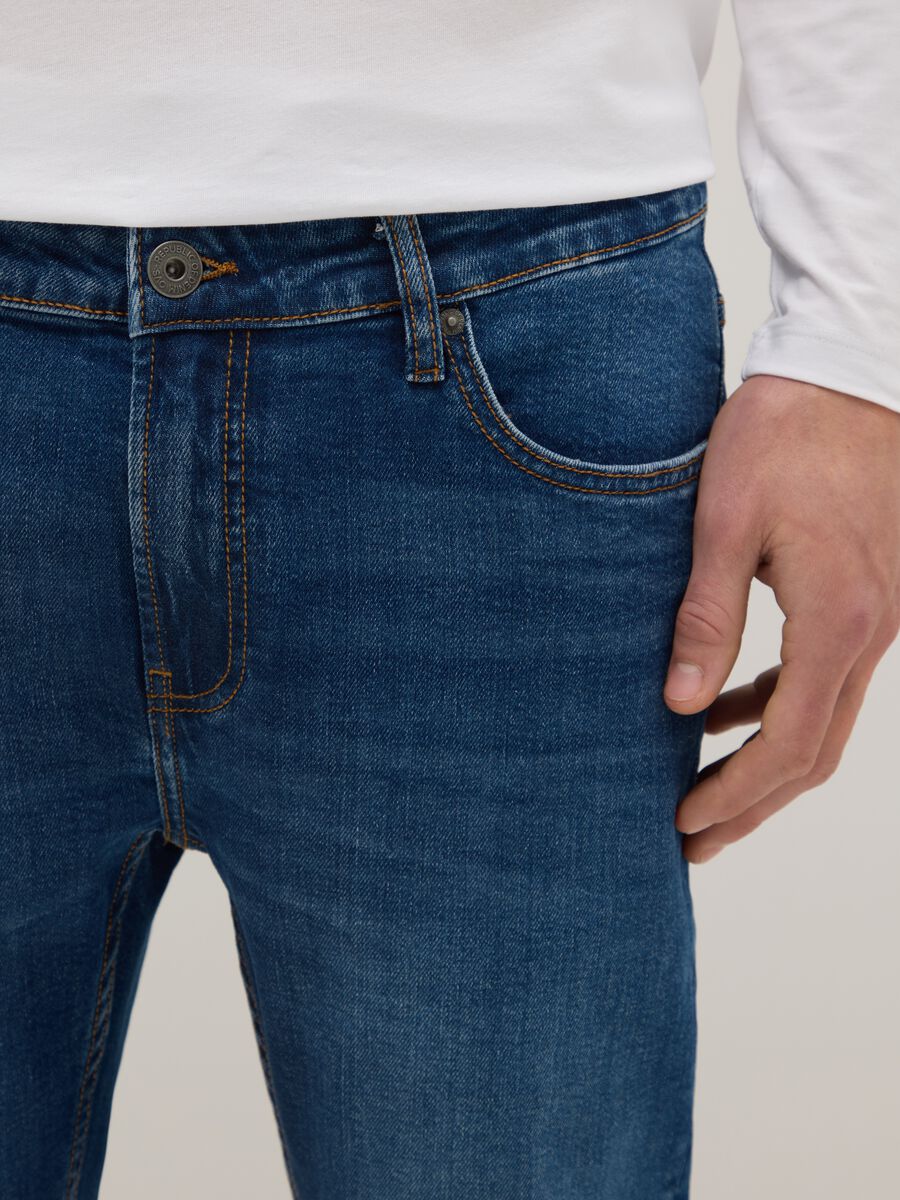 Super skinny fit blue cotton jeans_3