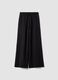 Black baggy-fit pure cotton jogger trousers_0