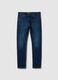 Slim fit blue stretchy cotton jeans with five pockets_4