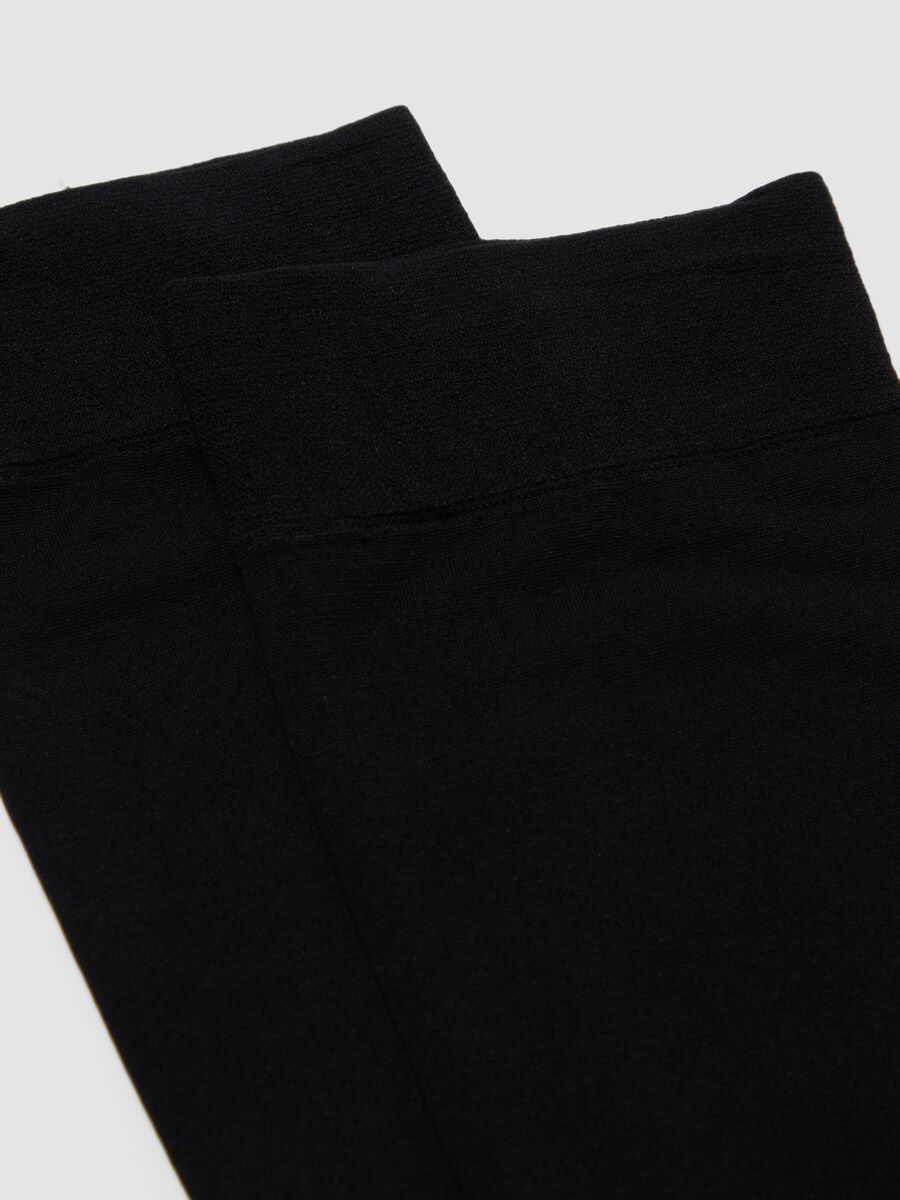 Black no-show socks in stretch fabric_2