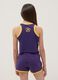 Purple pure cotton tank top_1