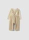 Baby set in pure beige organic cotton_1