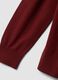 Brick red crew-neck viscose-blend jumper, regular fit_1