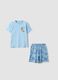Light blue pure organic cotton kids&rsquo; pyjamas, regular fit_0