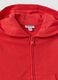 Red hooded sweatshirt in pure organic cotton, regular fit, for boys_2