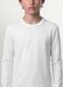 White regular-fit stretch organic cotton T-shirt for boys_1