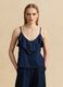 Blue pure cotton top with ruffle_2