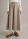 High-waisted skirt in pure cotton with multicolour stripes_1
