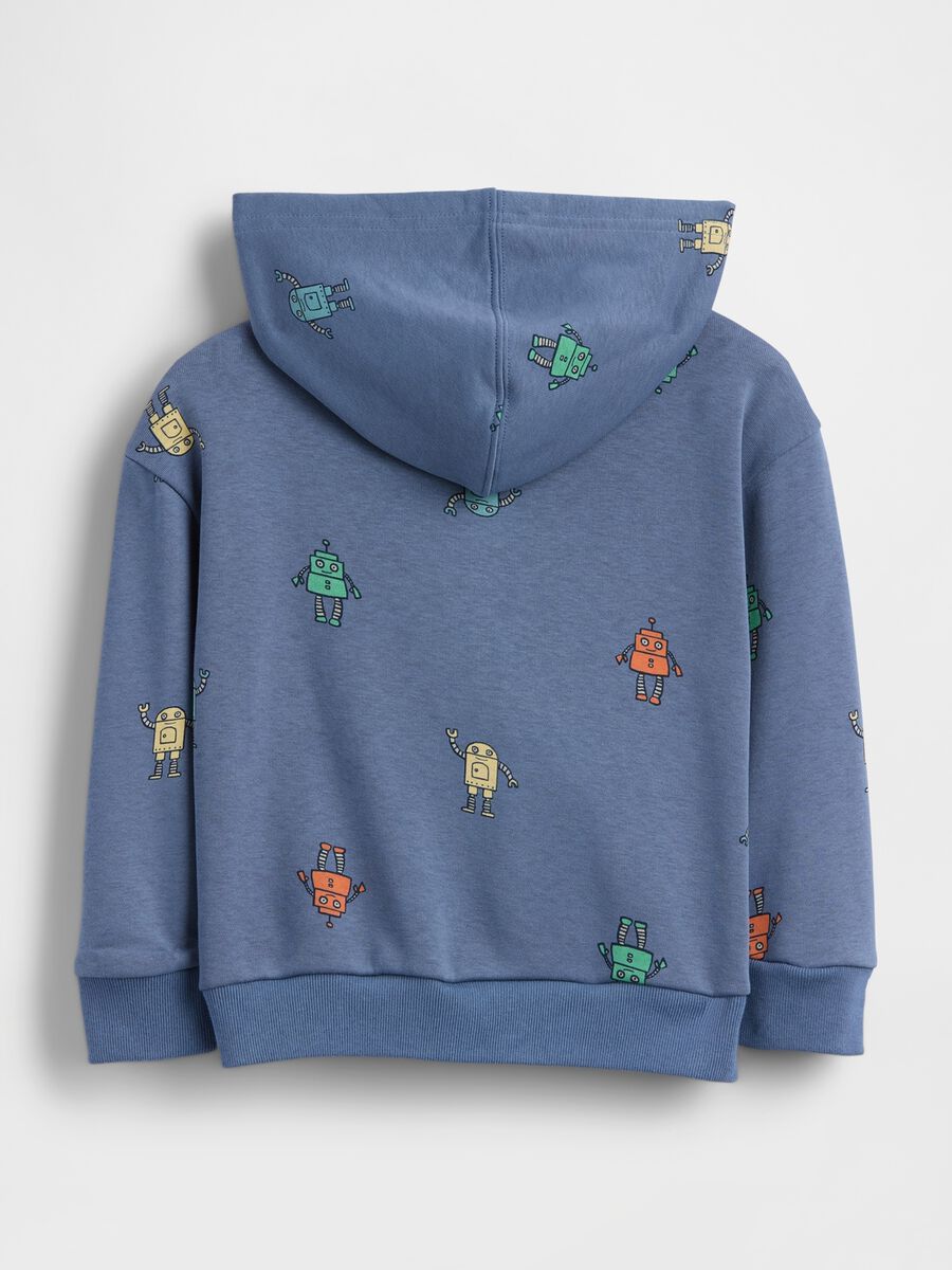Cotton-blend zip-up hoodie_1