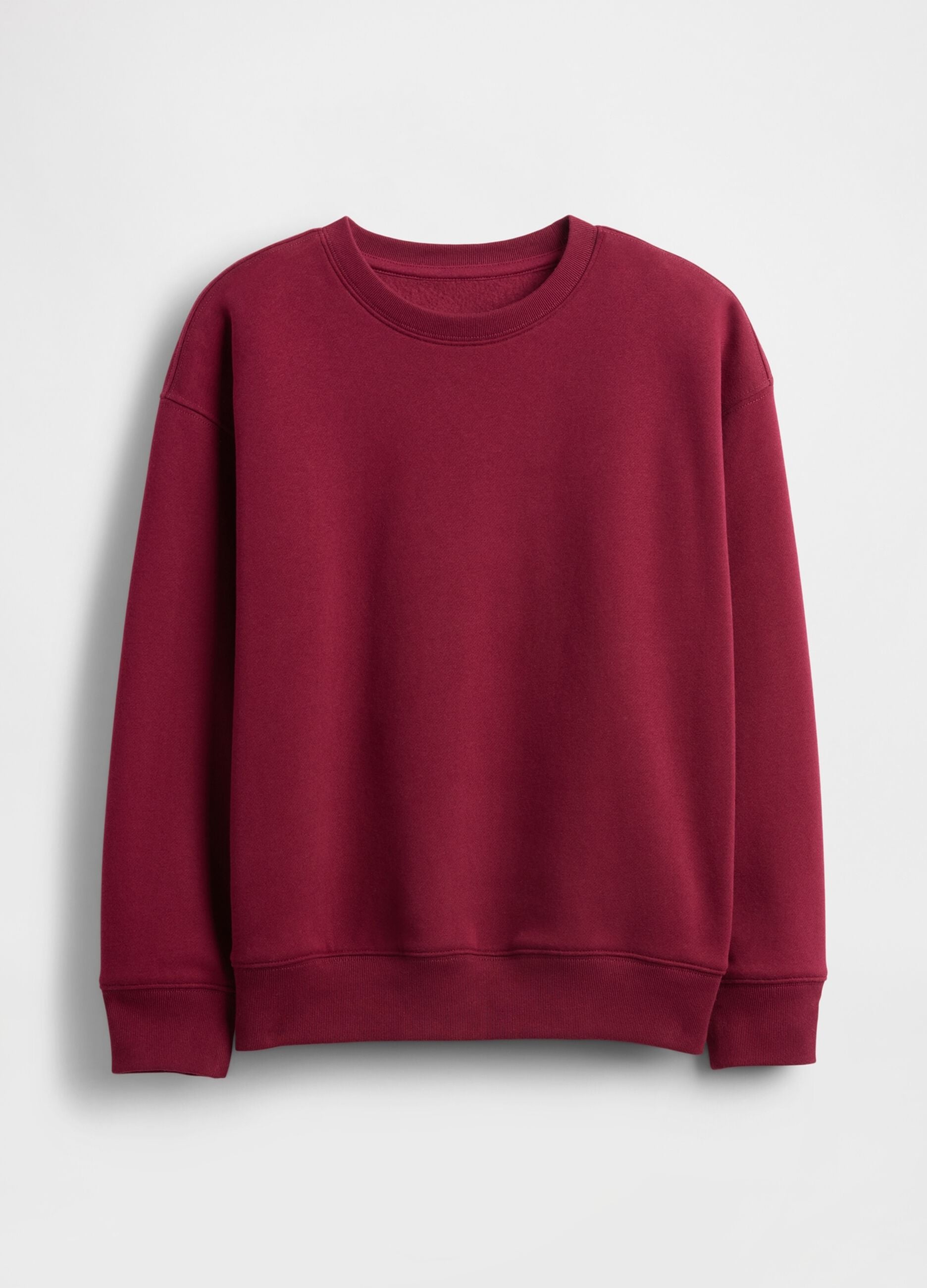Red crewneck sweatshirt