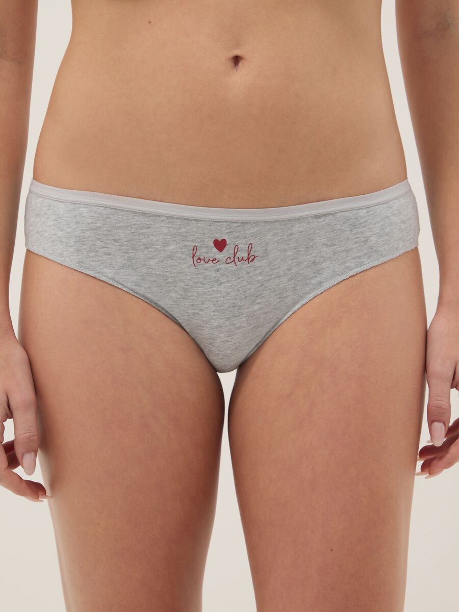 Multipack of multicolour stretch cotton briefs with regular fit_1