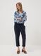 Blue patterned long-sleeve top_2