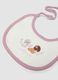 2-pack pink and purple Disney organic cotton bibs_2