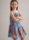 Multicolour pure cotton dress with wide straps_2