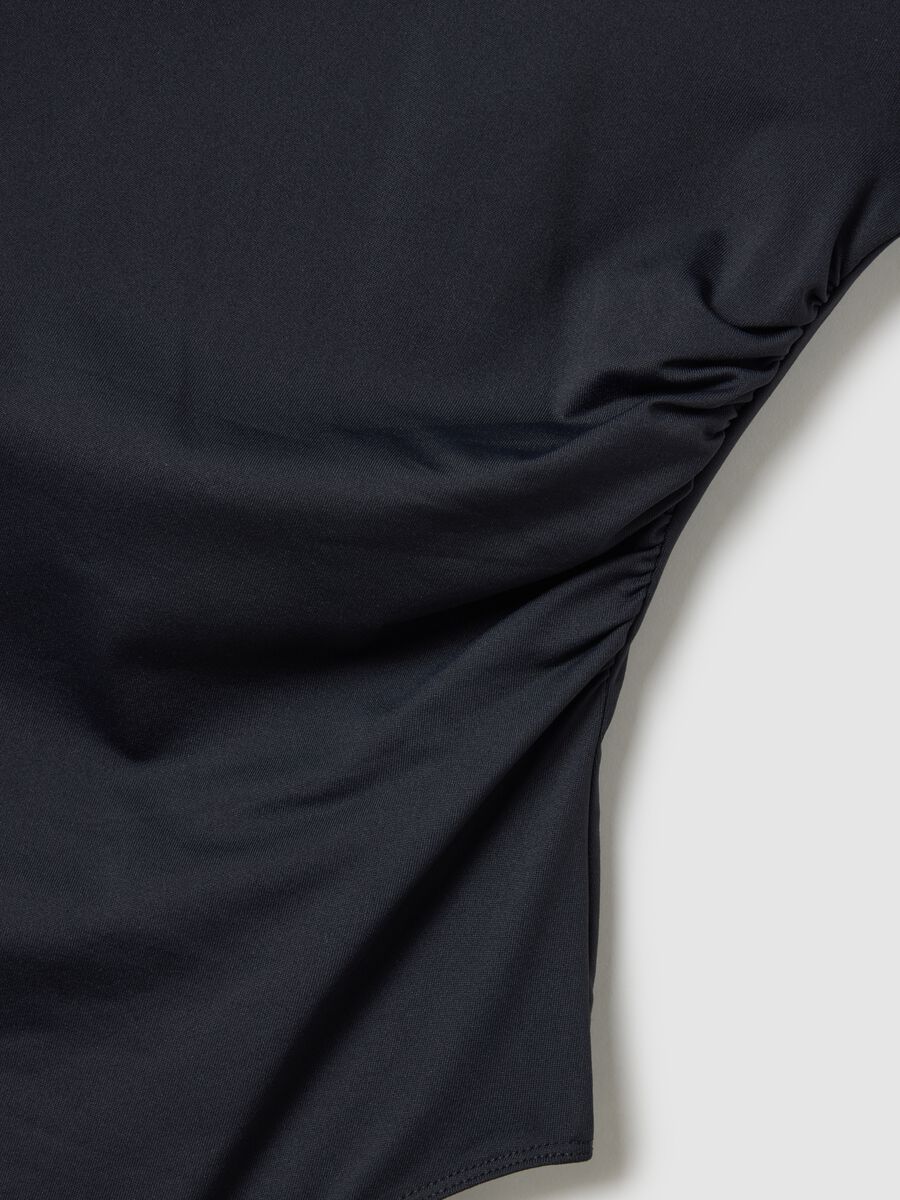 Body in tessuto elasticizzato nero regular fit_5