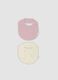2-pack of multicolour pure cotton bibs for baby girl_0