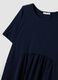 Blue midi dress in stretch viscose, regular fit_5