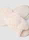 White cross-strap faux-fur slippers_1