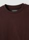 Brown cotton-blend crew-neck sweatshirt, regular fit_1