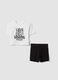 White organic cotton set with T-shirt and shorts_3
