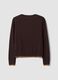 Brown long-sleeved viscose-blend cardigan_5