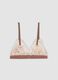 Beige bralette bra in stretch fabric with floral lace_2