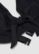 Black stretch bikini top with bow_5