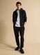 Black regular-fit joggers in stretch Easy Dry fabric_0