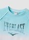 Blue stretch cotton short-sleeve T-shirt for girls, regular fit_2