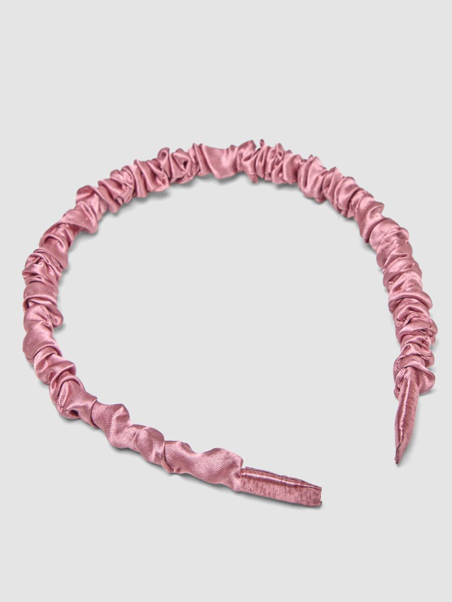 SINCERELY HAIR Mauve Satin Headband_1