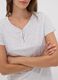 Grey stretch viscose V-neck pyjama top_2