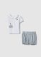Multicolour pure cotton newborn set with little boats_0