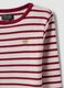 Girls&rsquo; multicolour striped stretch-cotton T-shirt with embroidery_2