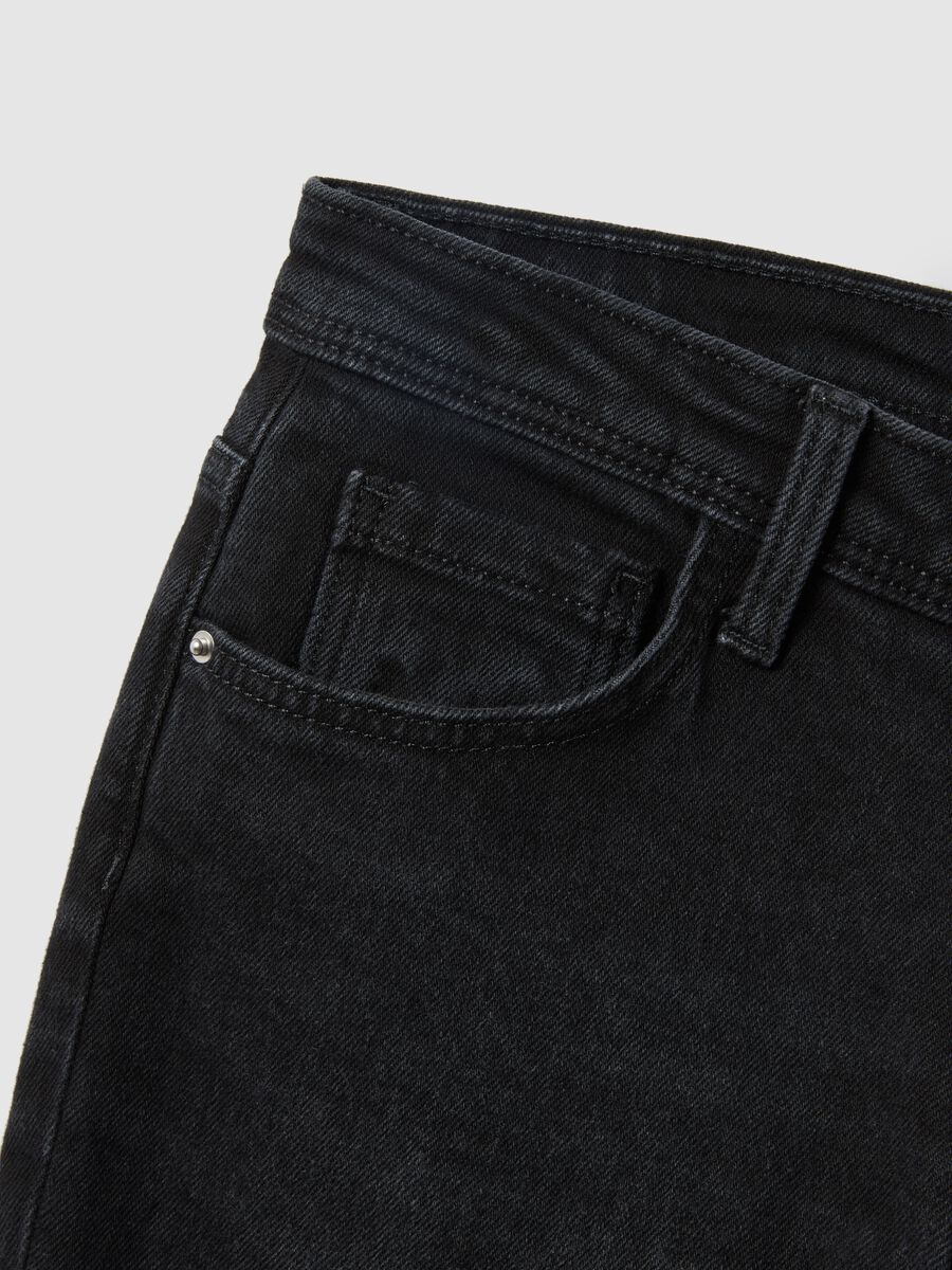 Jeans neri in cotone elasticizzato vestibilit&agrave; bootcut_5