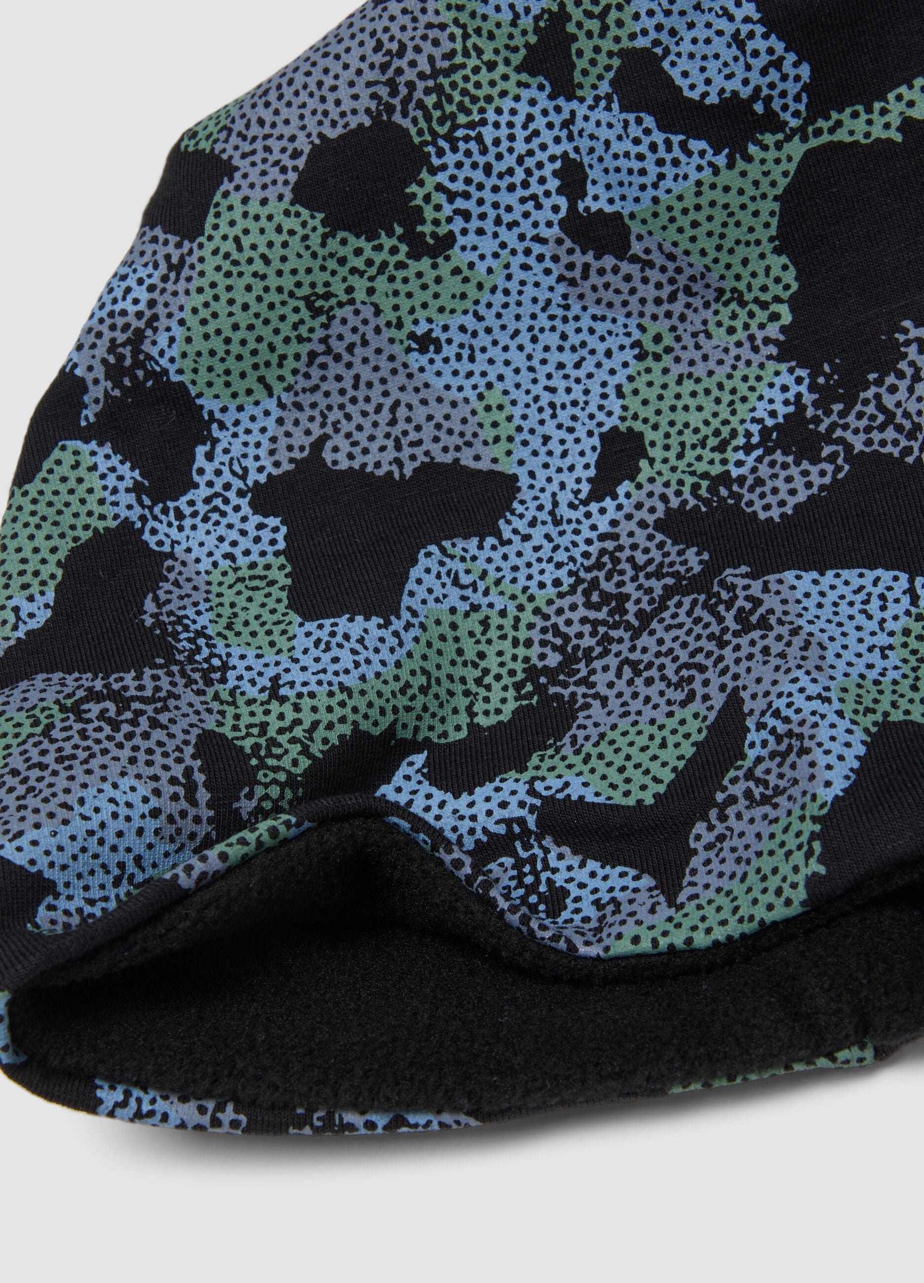 Multicoloured stretch cotton printed hat for boys