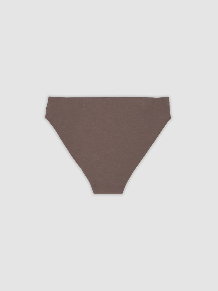Brown stretch organic cotton briefs_2