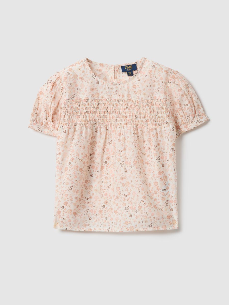 Multicolour Lyocell Blend Floral Blouse for Girls Regular Fit_0