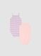 2-pack pink organic cotton baby bodysuits with thin straps_1