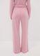 Pink pure viscose pyjama trousers with drawstring, regular fit_2
